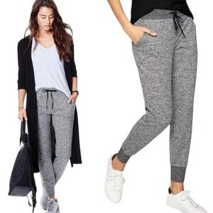 Athleta Flux Soft Stretch Jogger Pants Heather Gray XXS